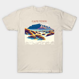 Vintage Cape Town Travel Poster Sticker | Howzit South Africa | Explore Table Mountain T-Shirt